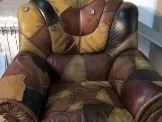 Реставрация: Реставрация и покраска кожаного кресла